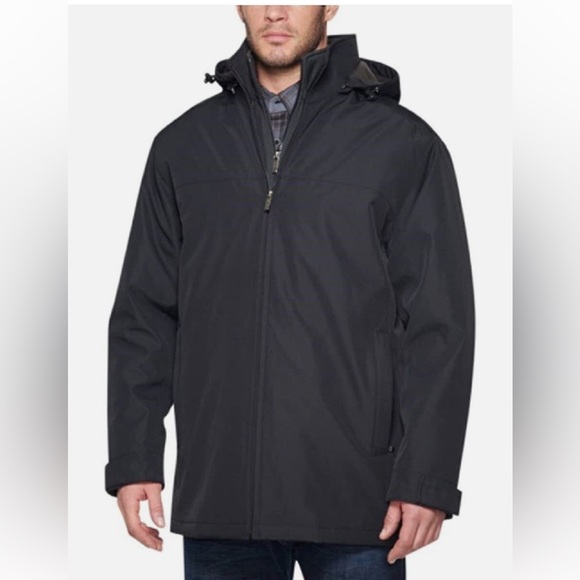Weatherproof Ultra Tech Jacket, Double Zip Hooded Water Repellant Coat,sz M,new - Picture 1 of 11